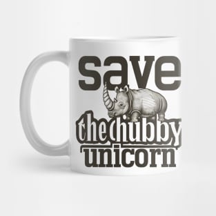 save the chubby unicorn Mug